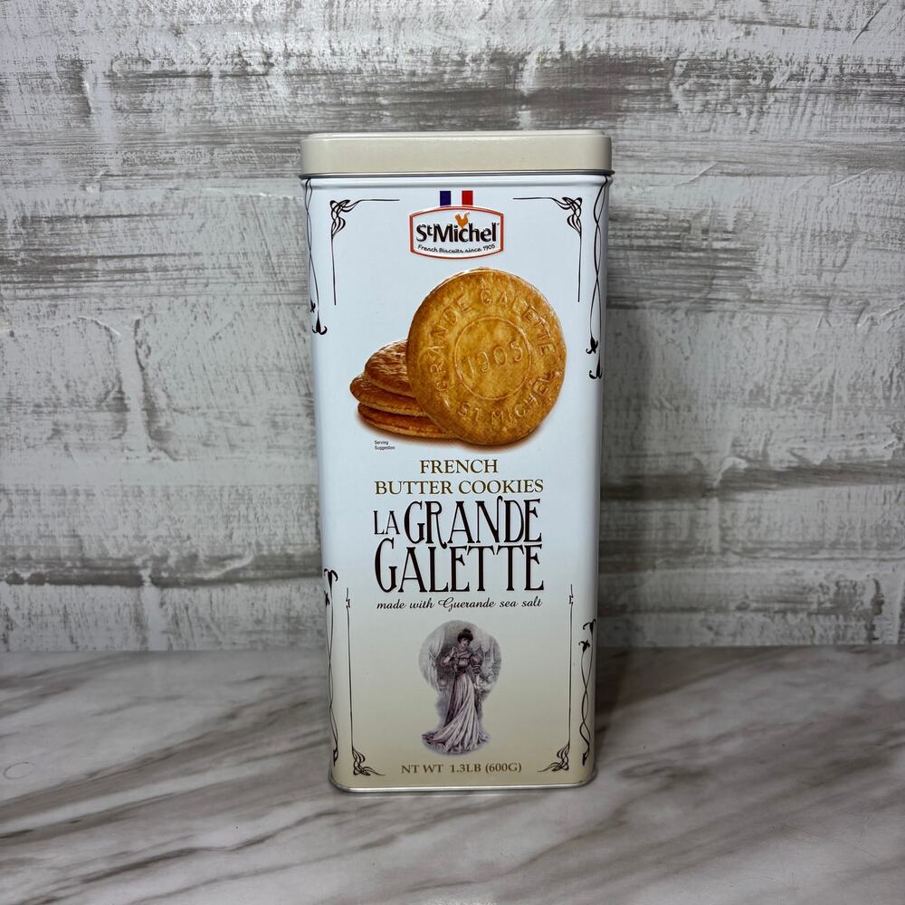 St Michel La Grande Galette French Butter Cookies Advertising Tin